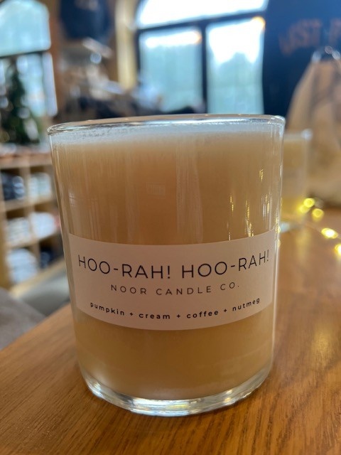 Noor Candle Company "Hoo-Rah! Hoo-rah!" Hand Poured Candle, Pumpin, Cream, Coffee, Nutmeg, 10 Ounce
