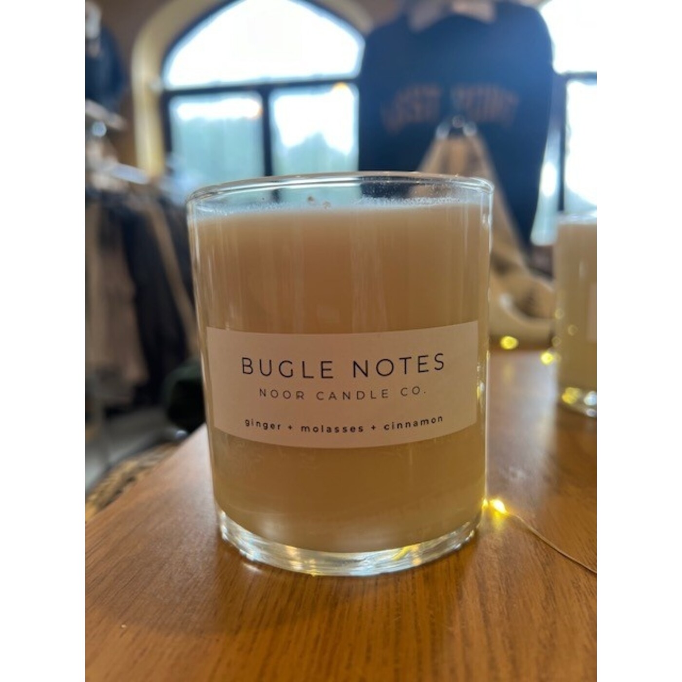 Noor Candle Company "Bugle Notes" HandPoured Candle, Ginger, Molasses