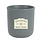 "Entering West Point" Ceramic Crock, 15 ounce, Gray Matte