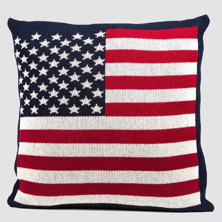 American Flag Pillow, 20 X 20 inches