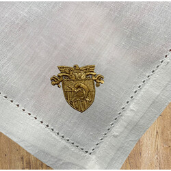West Point Crest Embroidered Napkins, Set of Four