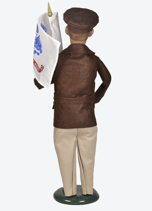 Byers' Choice Army Soldier Caroler, African American, 13 inch