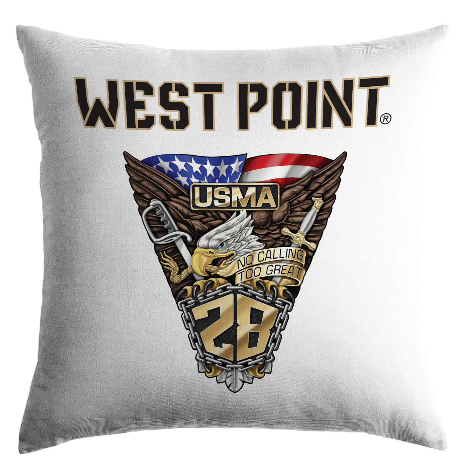 West Point Class of 2028 CREST Pillow, 18" x 18"
