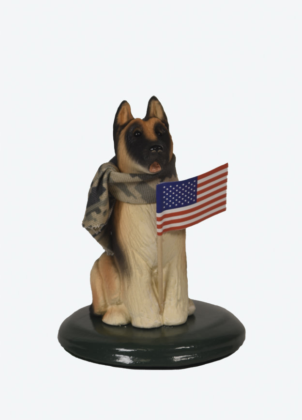 Byers' Choice German Shepard with Flag, Byers' Choice Ltd.