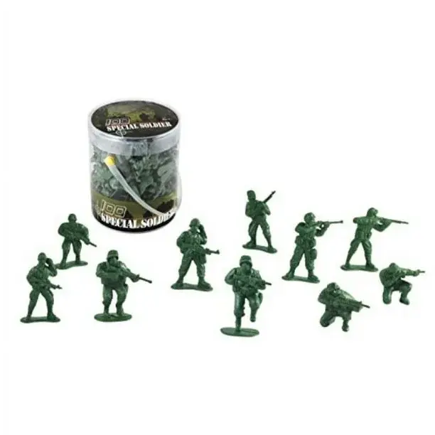 Classic Toy Soldiers in Carry Bucket, 100 piece