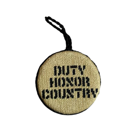 Smathers and Branson Duty, Honor, Country Ornament, Hand-Embroidered