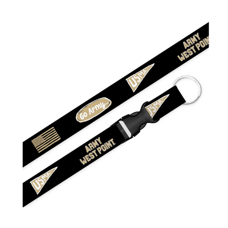 West Point 3/4"Sublimated Lanyard with Detatchable Bucket and Large Split Ring