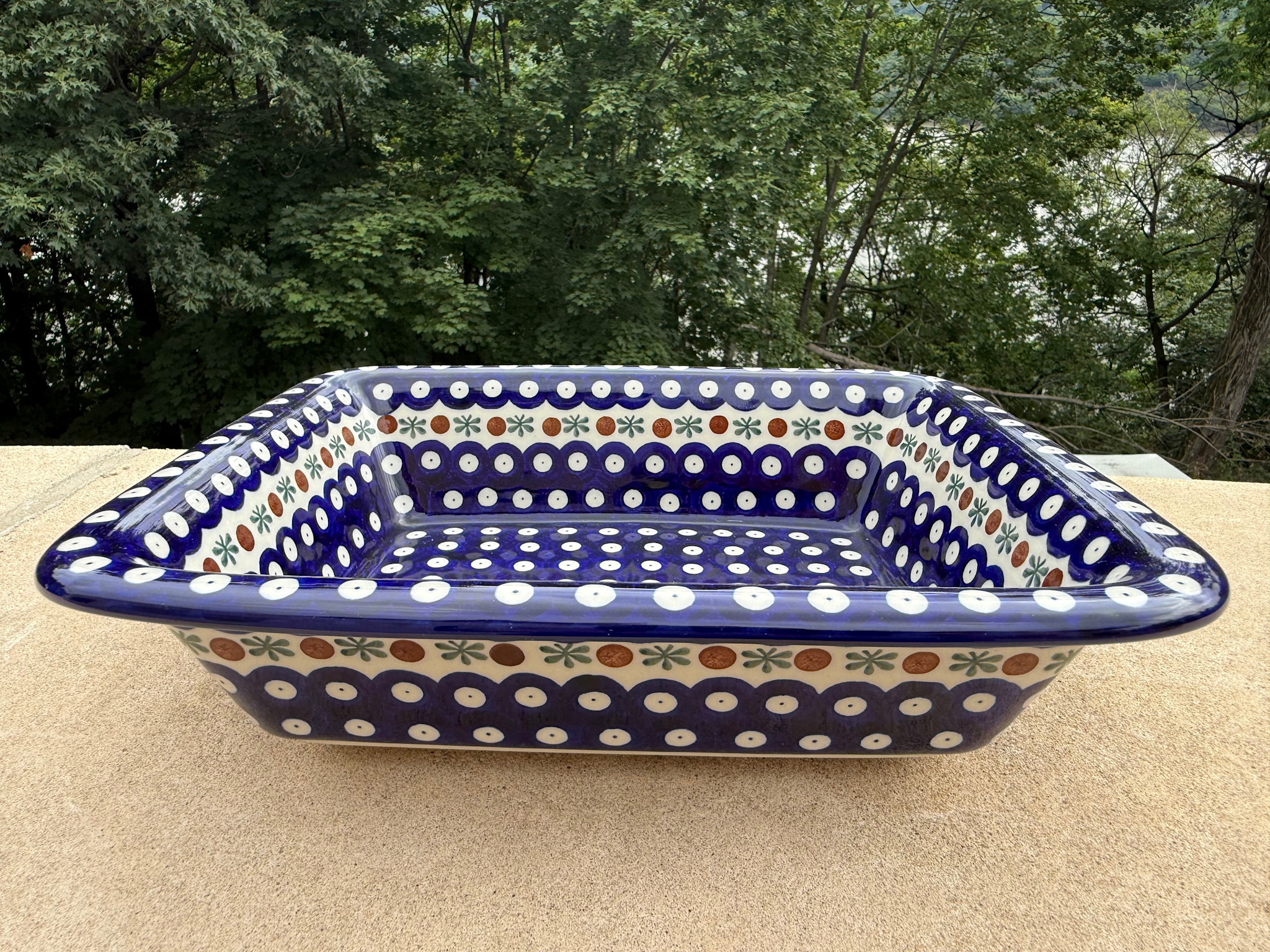 Rectangular Baker, Lasagna Baker (Small), Polish Pottery, 10 x 8 (856)