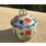 Trinket Box with "Pretzel" Handle, Polish Pottery (110)