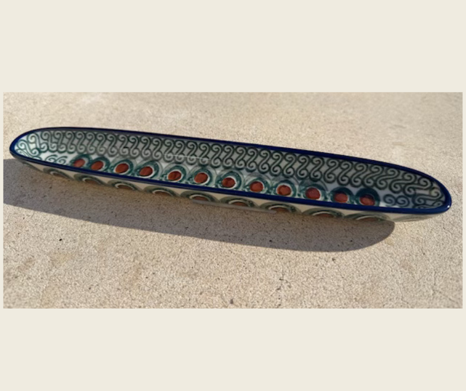 Olive Boat, Polish Pottery (923)