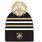 League Collegiate West Point Big Sky Stripe Beanie, with Shield (Faux Fur Pom)
