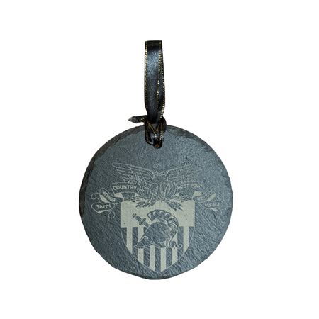 West Point Crest Slate Ornament