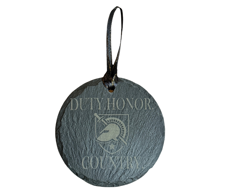 Duty, Honor, Country Slate Ornament