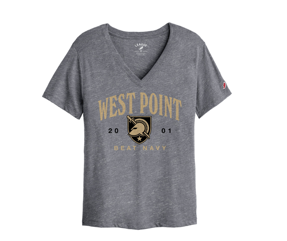 League Collegiate Preorder: Women's USMA 2001 Boyfriend V-Neck Tee