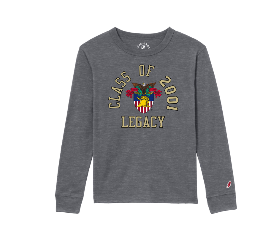 League Collegiate Preorder: YOUTH West Point Class of 2001 Legacy Long Sleeve Tee