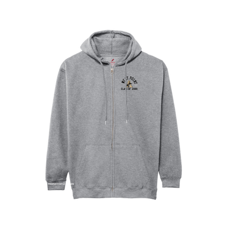 League Collegiate USMA 2001 Unisex Full Zip Hooded Sweatshirt