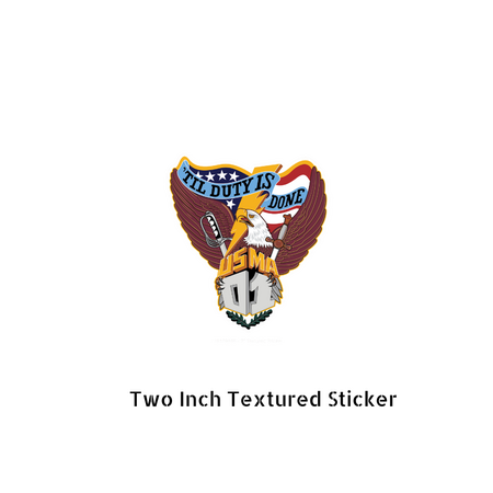 Preorder: USMA 2001 Textured Sticker (Two Inch)