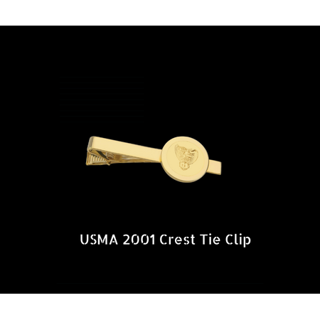 Preorder: USMA 2001 Crest Tie Clip, Gold