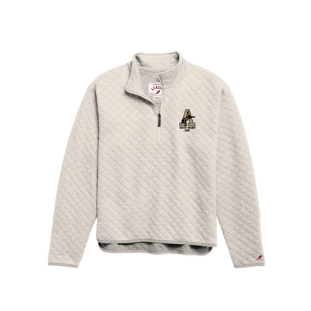 League Collegiate Preorder: USMA 2001 Women's Quilted Quarter Zip with Kicking Mule