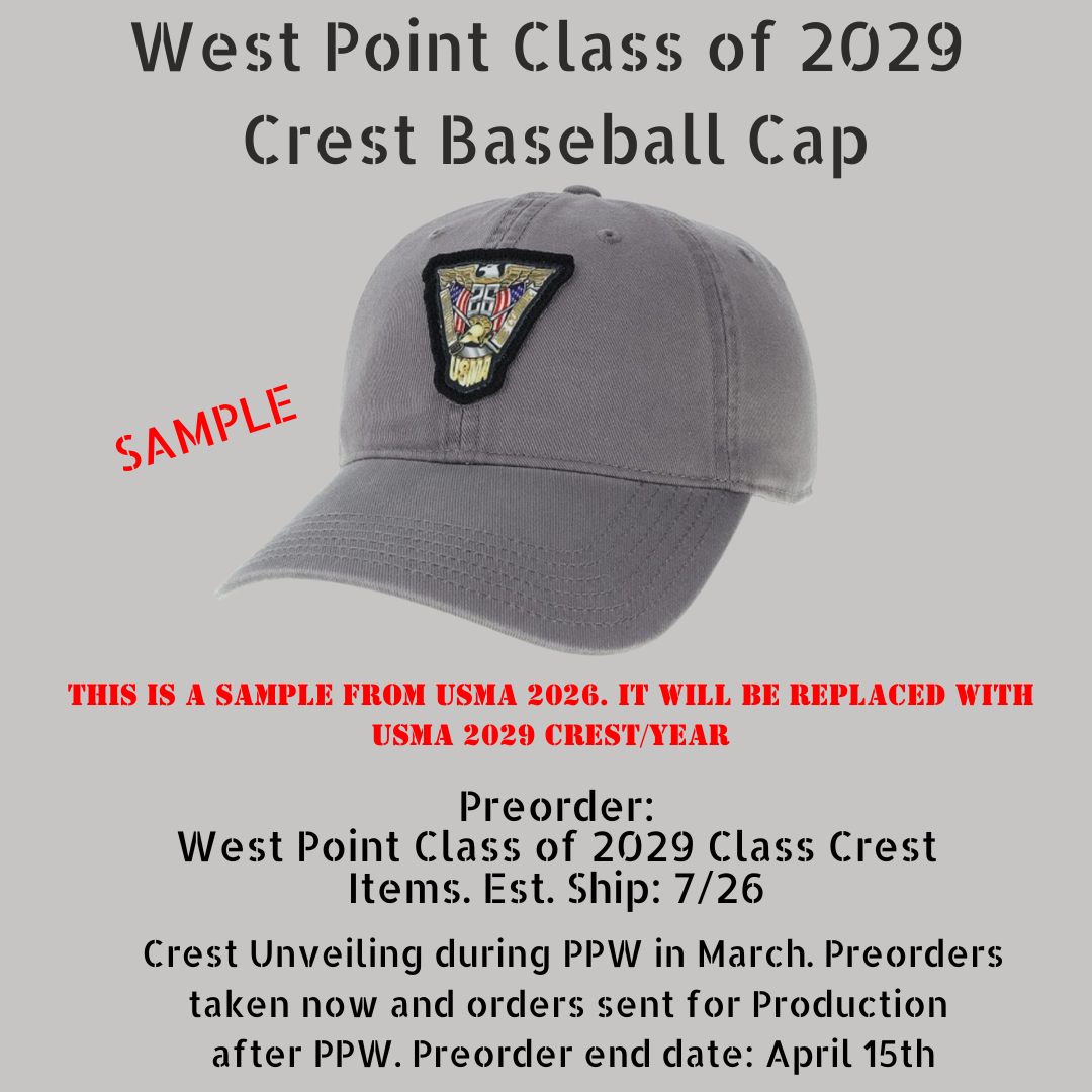 League Collegiate Preorder: West Point Class of 2029 CREST Baseball Cap