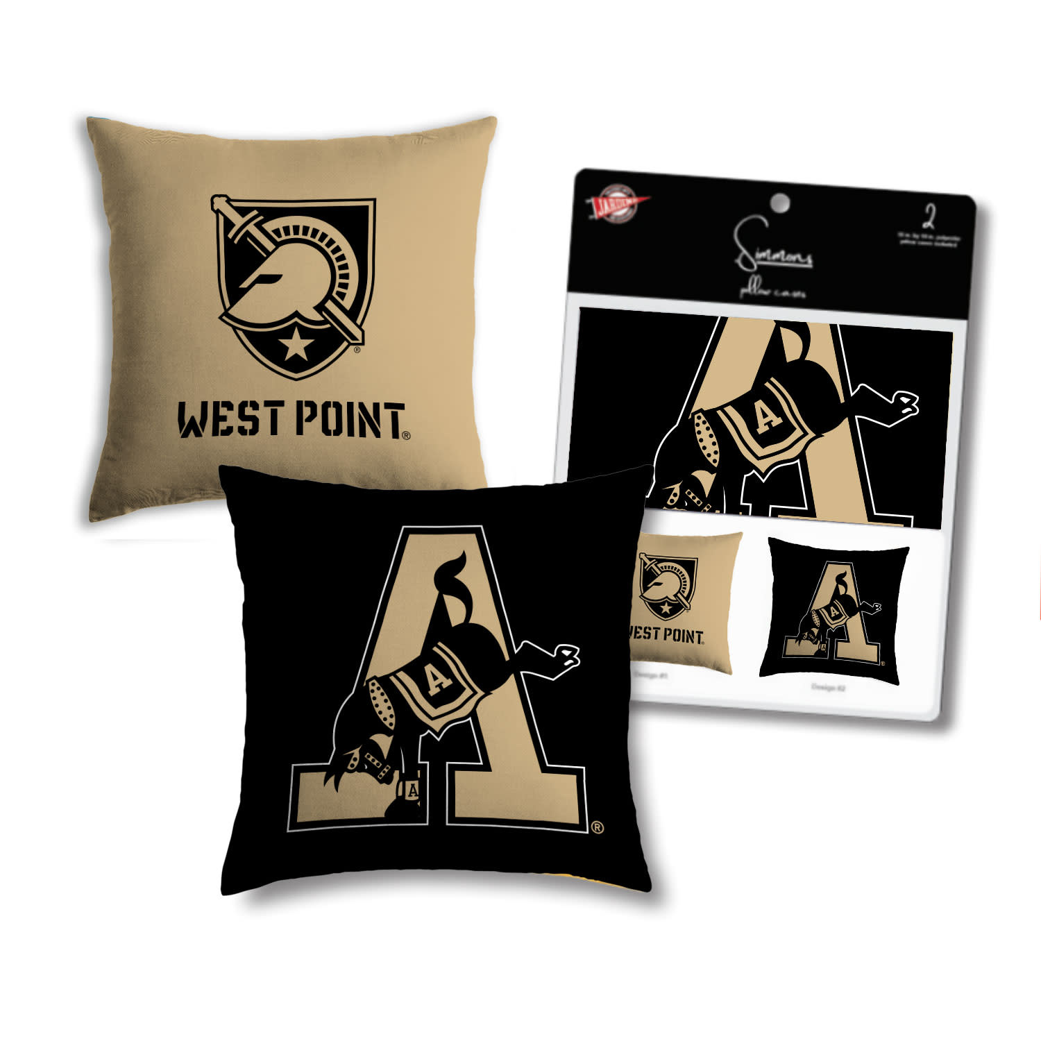 West Point Pillow Covers Two-Pack (No Pillow Insert)