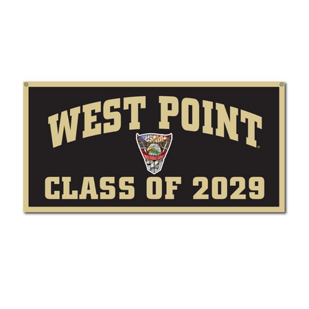 West Point Class of 2029 CREST Banner, 18 by 36 inches