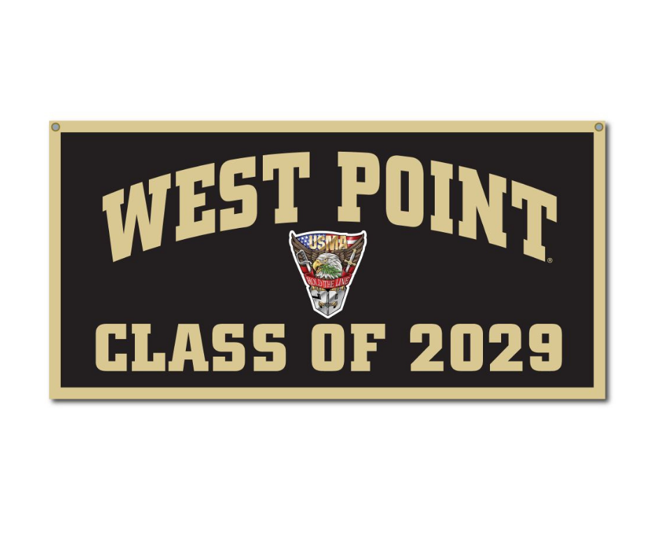 Preorder: West Point Class of 2029 CREST Banner, 18 by 36 inches