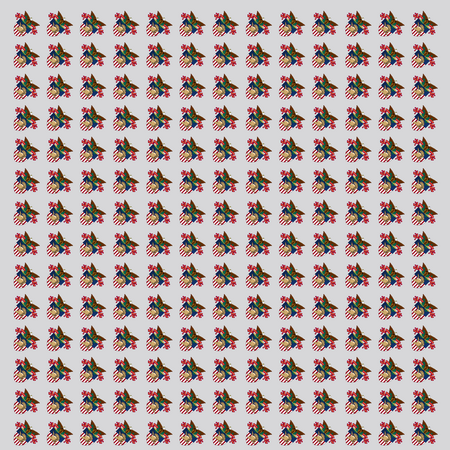 West Point Crest Silk Pocket Square, Light Gray