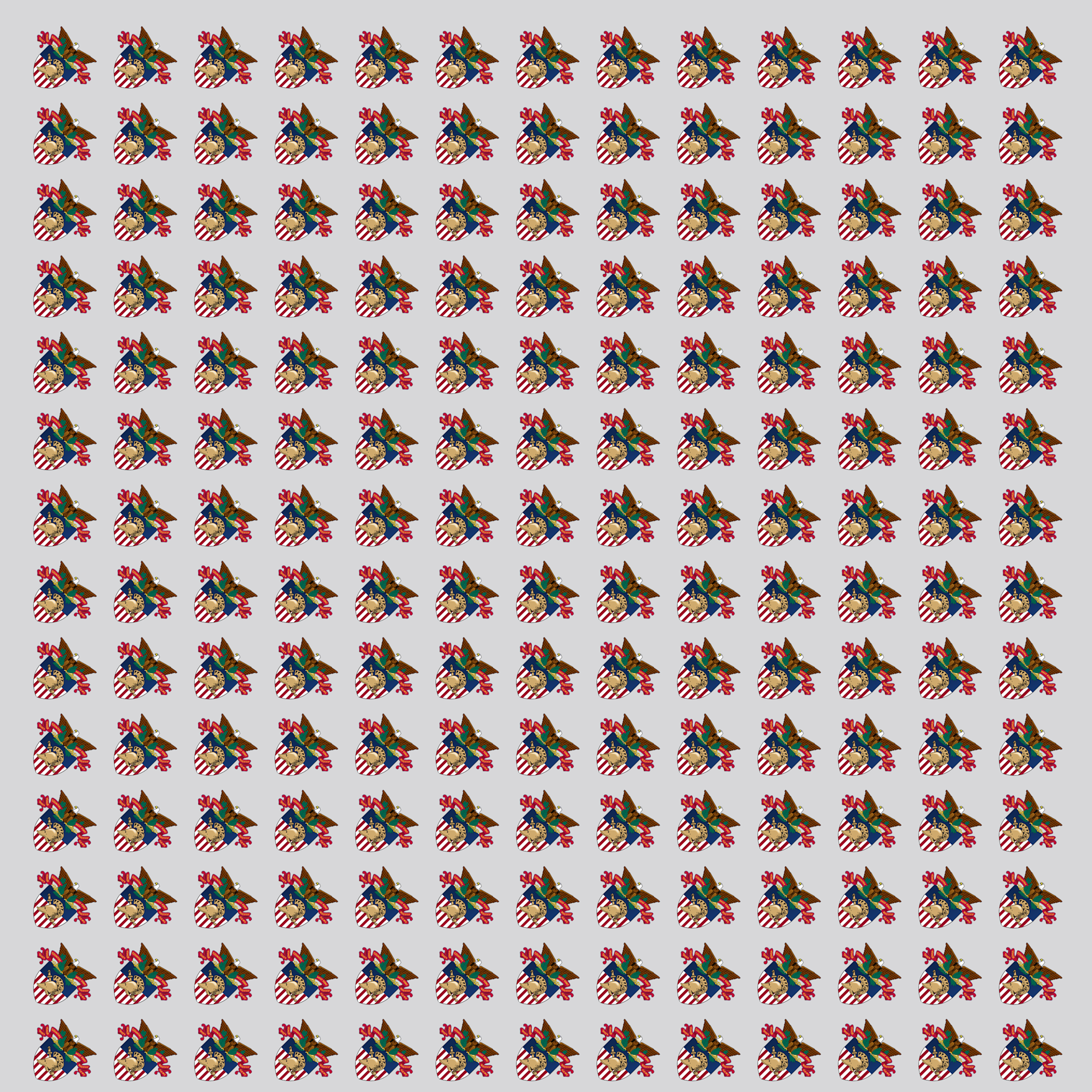 West Point Crest Silk Pocket Square, Light Gray