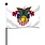 West Point Crest/Small Stick Flag, 4 x 6 inches