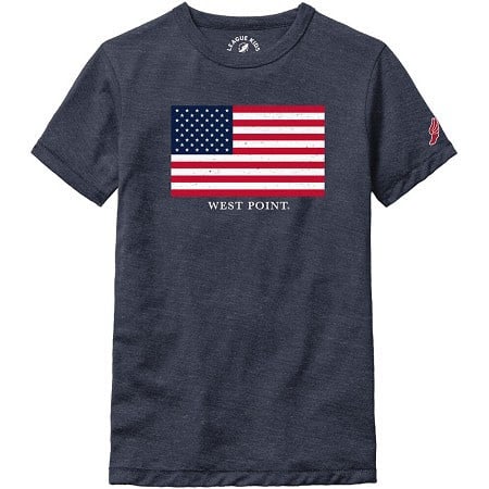 League Collegiate Youth American Flag/West Point Tee