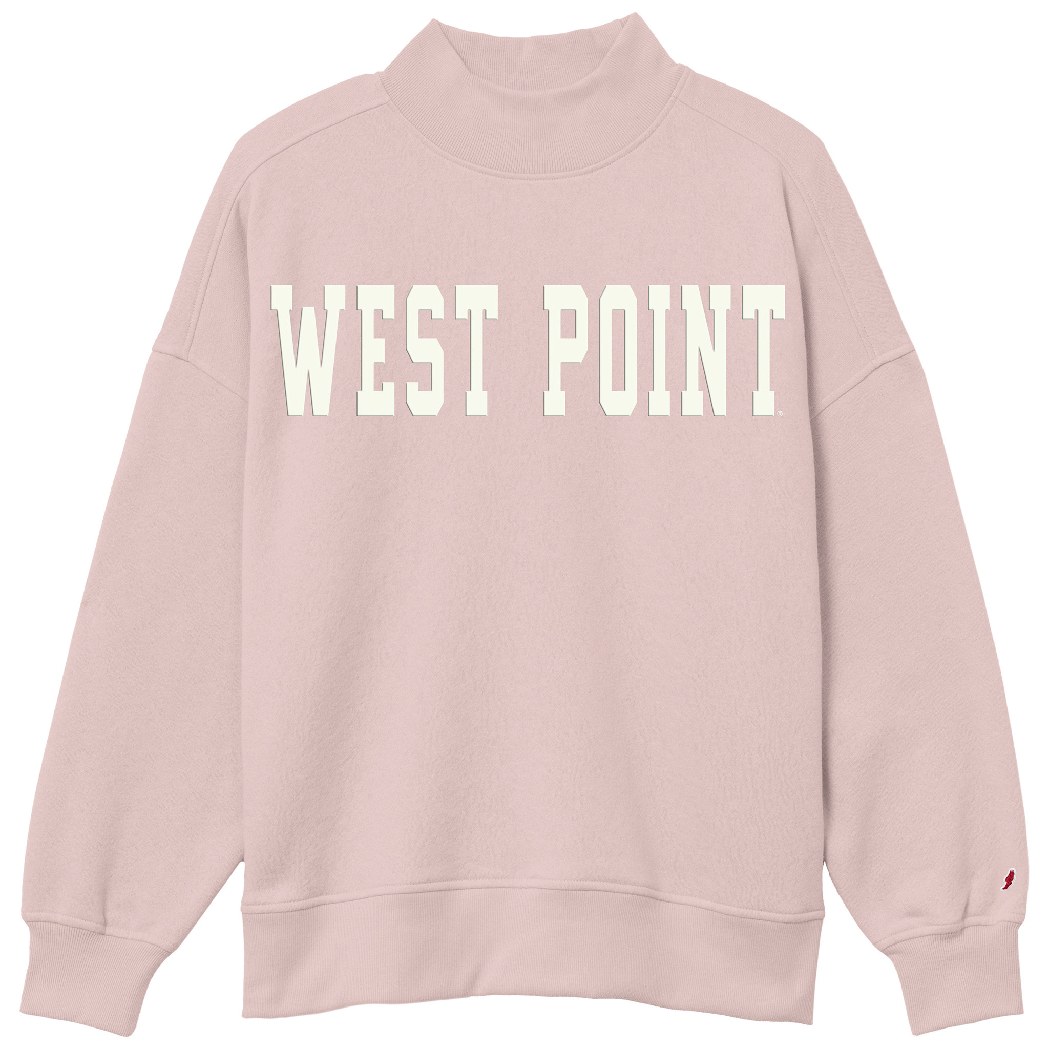 League Collegiate West Point Pastel Diana Mock Neck