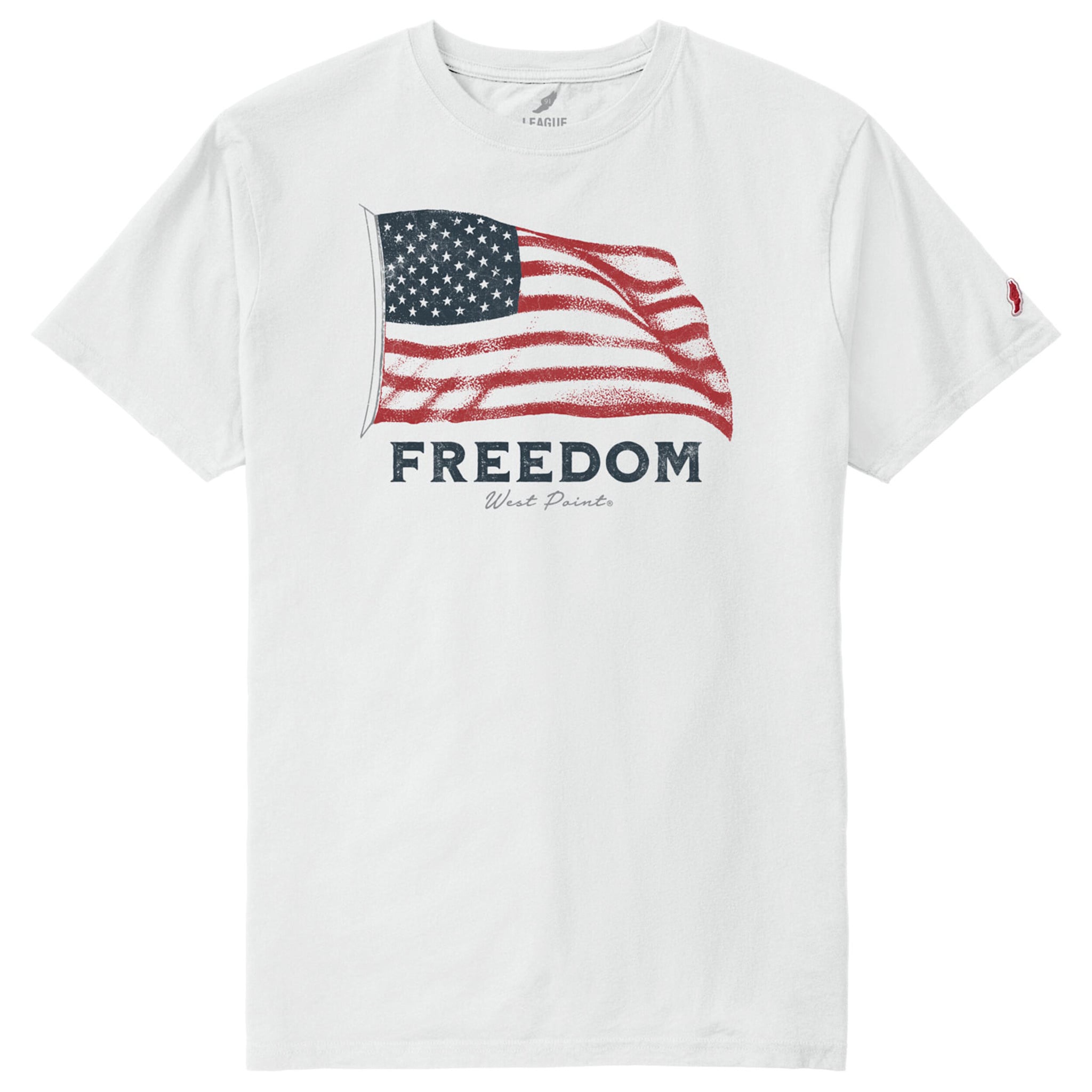 League Collegiate Freedom Flag Tee Shirt
