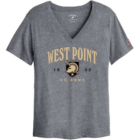 League Collegiate West Point Boyfriend V-Neck Tee, Go Army!