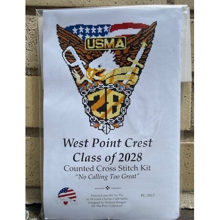 West Point Class of 2028 Crest Cross-Stitch Kit