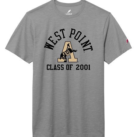 League Collegiate Unisex USMA 2001 Kicking Mule Jersey Slub Tee