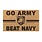 Go Army, Beat Navy Door Mat, 18" x 30"