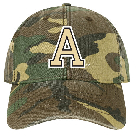 League Collegiate Camo  Baseball Cap, Army "A"
