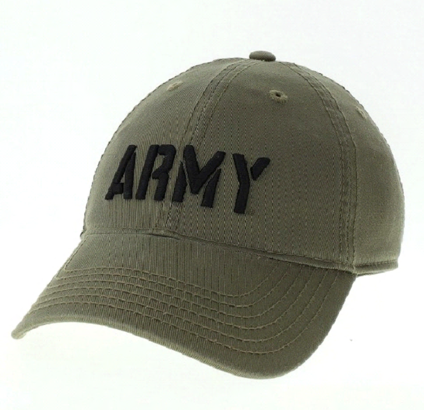 League Collegiate "Army" Twill Baseball Cap, Green