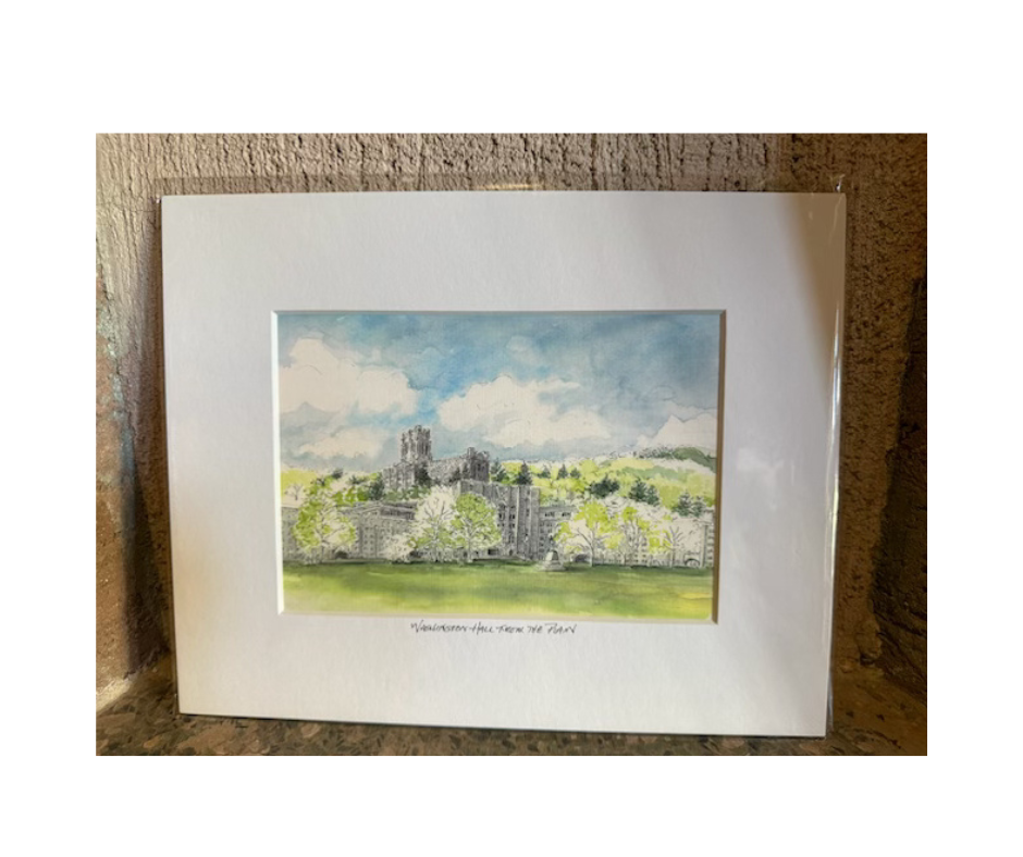 "Washington Hall From The Plain" Print, 5 x 7 inches (M. Mullin)