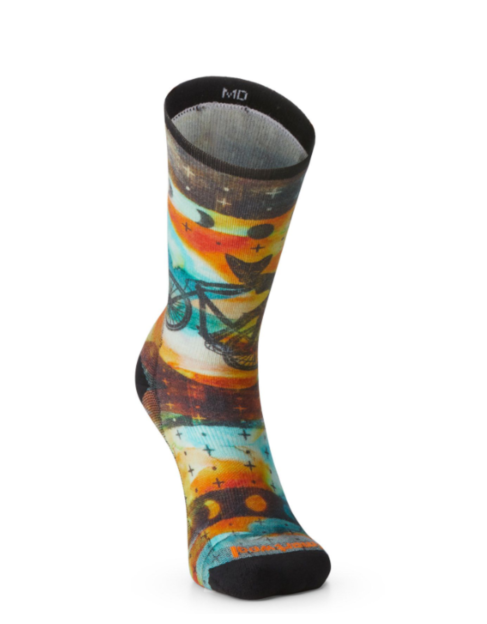 SMARTWOOL SW001972 Women's Bike Zero Cushion Celestial Print Crew Socks