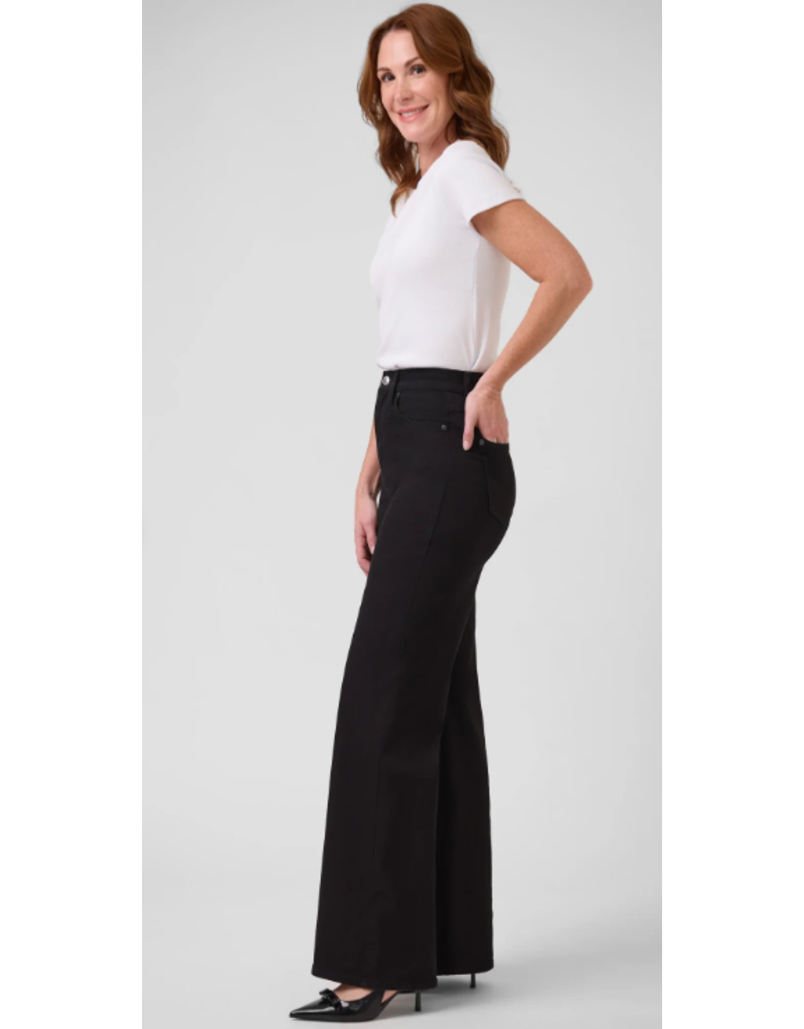 YOGA JEANS LILY TAILLE HAUTE JAMBE LARGE