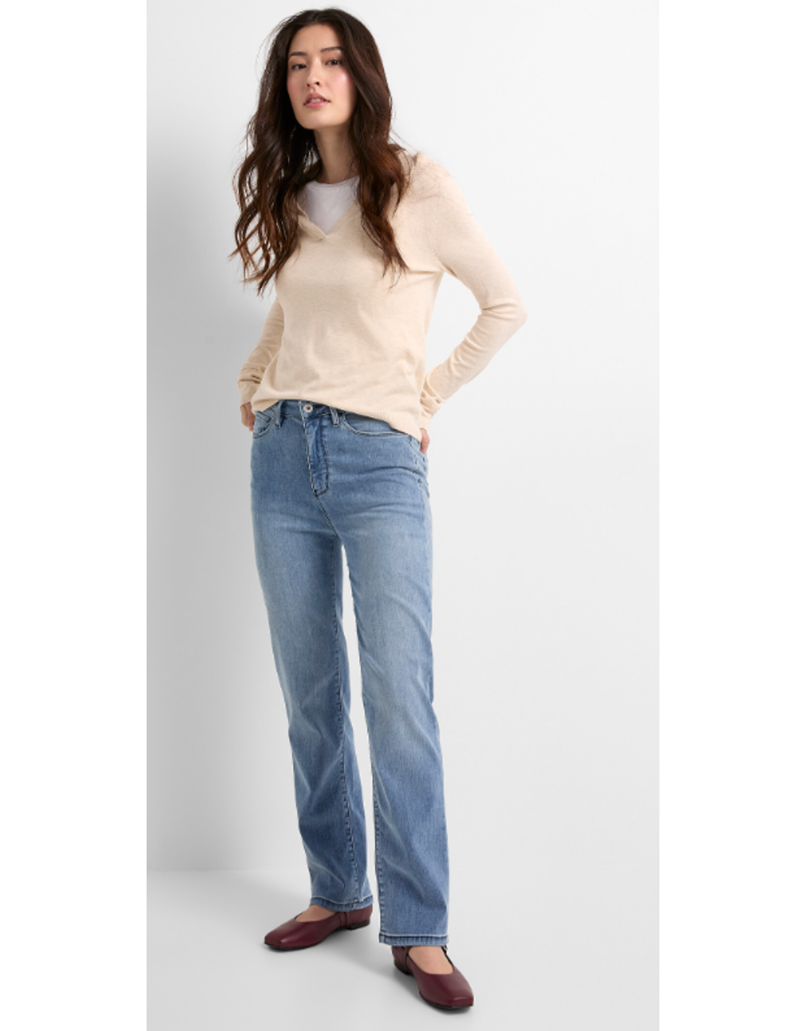 DUER WFIS5011 No Sweat Denim High Rise Slim Straight