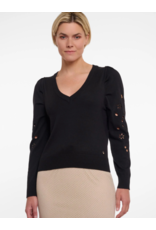 RINO PELLE Belize.5002522 V-neck pullover with embroidery