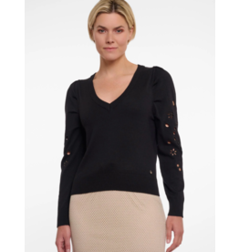 RINO PELLE Belize.5002522 V-neck pullover with embroidery