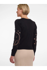 RINO PELLE Belize.5002522 V-neck pullover with embroidery