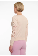 RINO PELLE Belize.5002522 V-neck pullover with embroidery