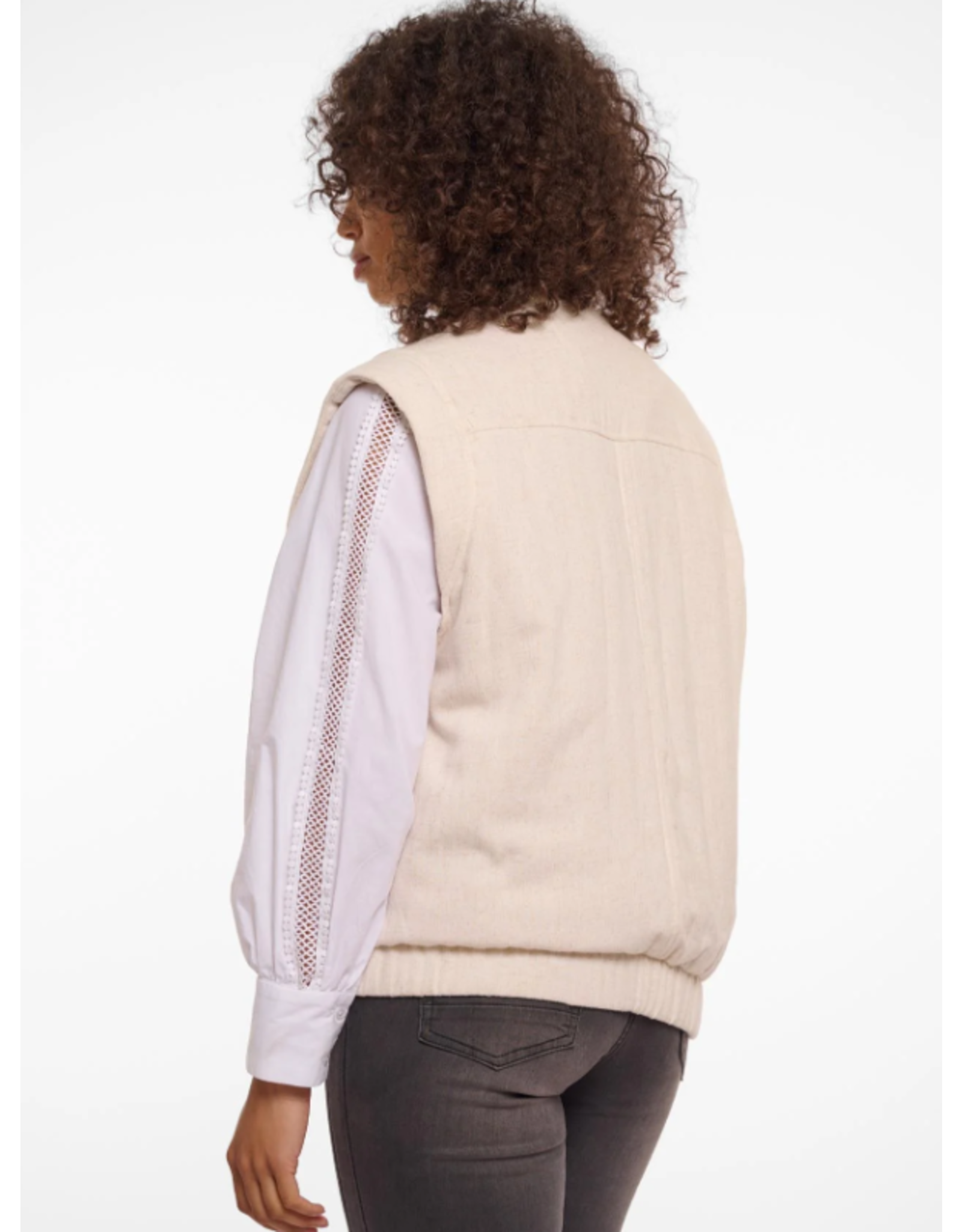 RINO PELLE pile.7002521 padded short waistcoat