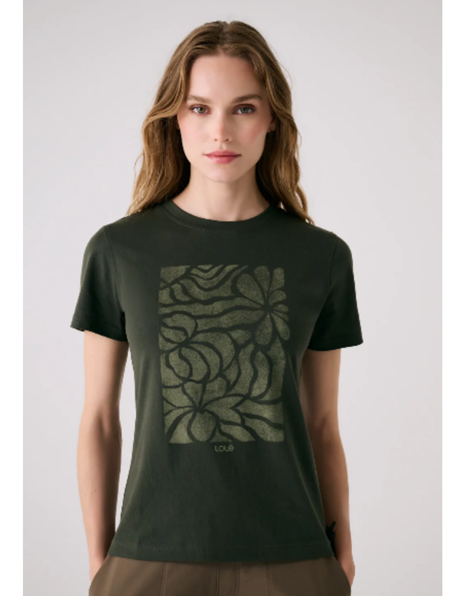 LOLË LSW4666 LAURIER LOGO T-SHIRT