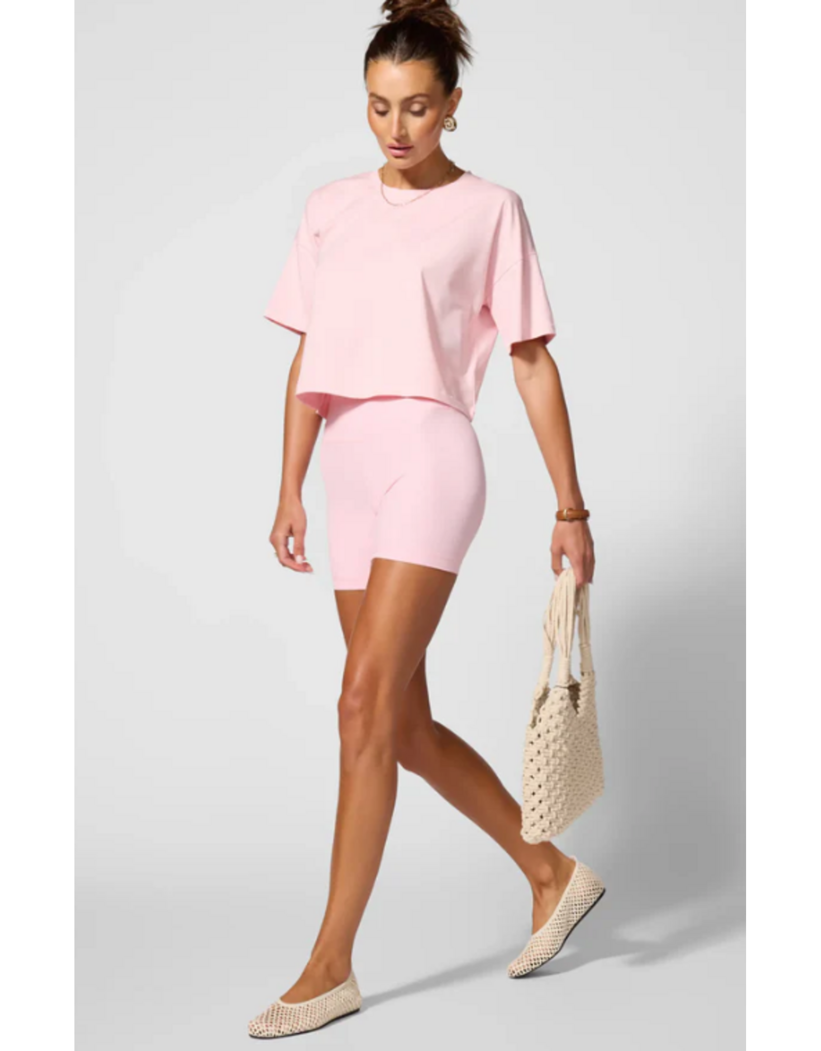 MPG 11A1057 BOXY CROPPED PIMA TEE